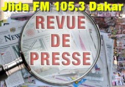 Revue de presse de la radio Jiida FM 105.3 Dakar du samedi 18 ao�t 2012