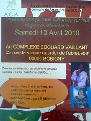 Journée culturelle de l'Association des Ressortissant de la Commune de Arr en France Journée culturelle de l'Association des Ressortissant de la Commune de Arr en France